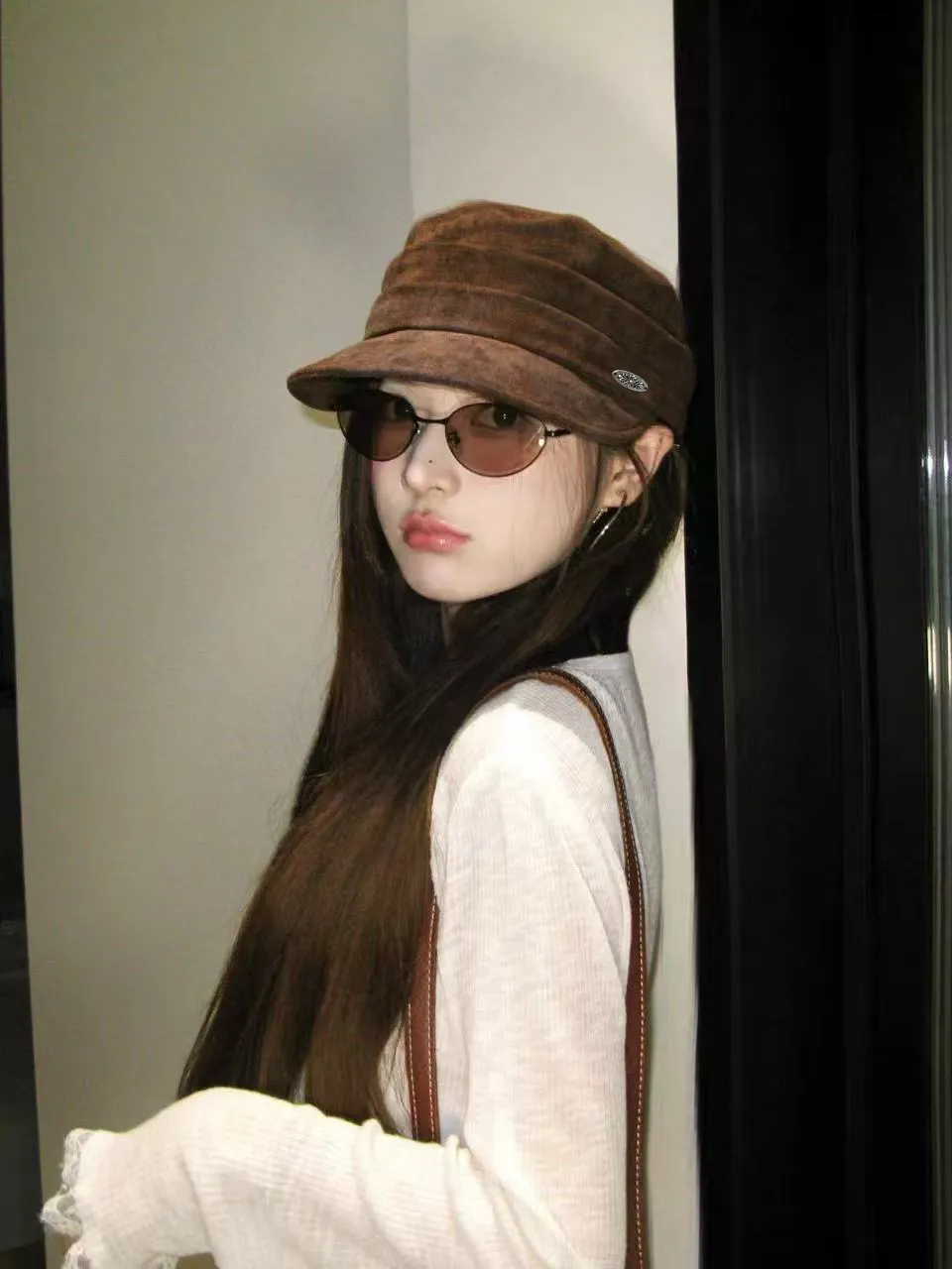 ☦︎𒋲☦︎Cro Heart Buckskin Military Cap